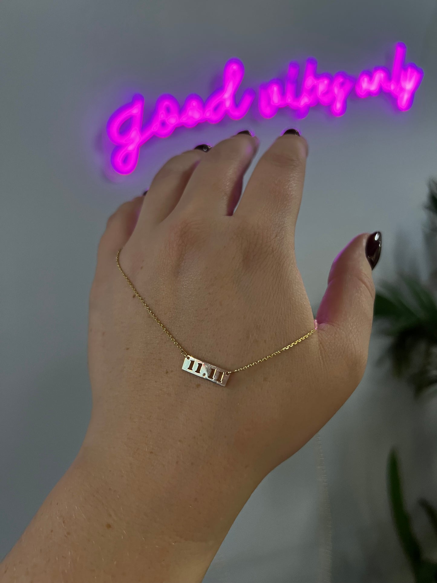 10k 1111 necklace