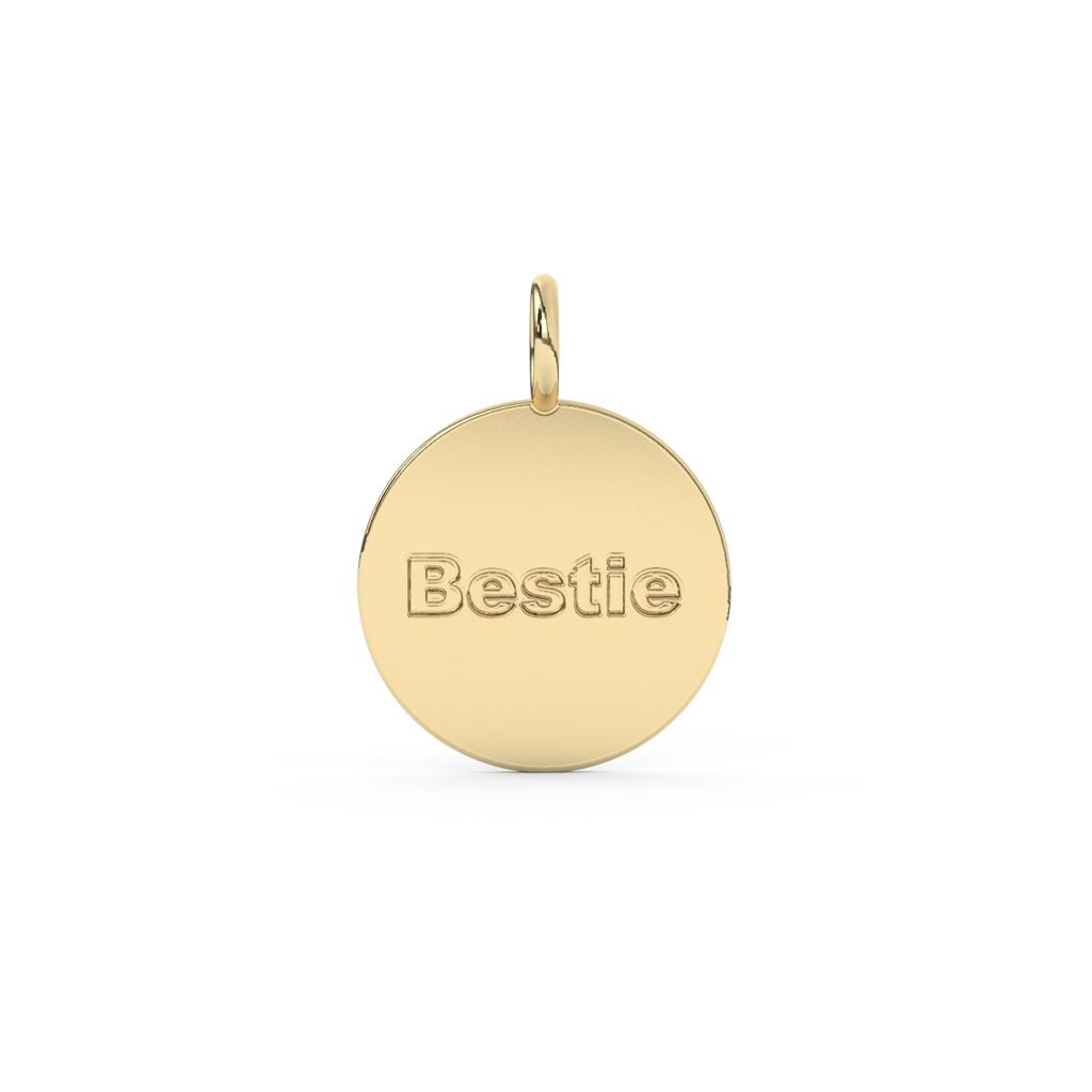 10k Name Disc Pendant