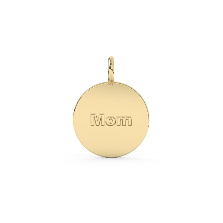 10k Name Disc Pendant